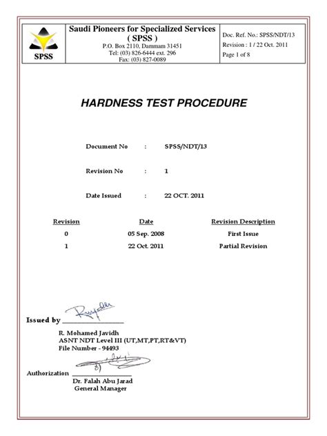 dot hardness testing procedure|standards for hardness testing.